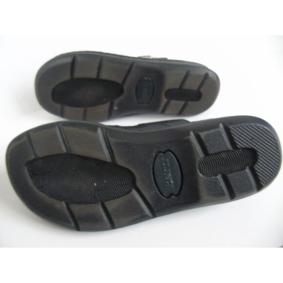 Vintage Born Hand Crafted Footwear Women's Shoe Black Leather Woven Silve Buckle - Picture 5 of 7